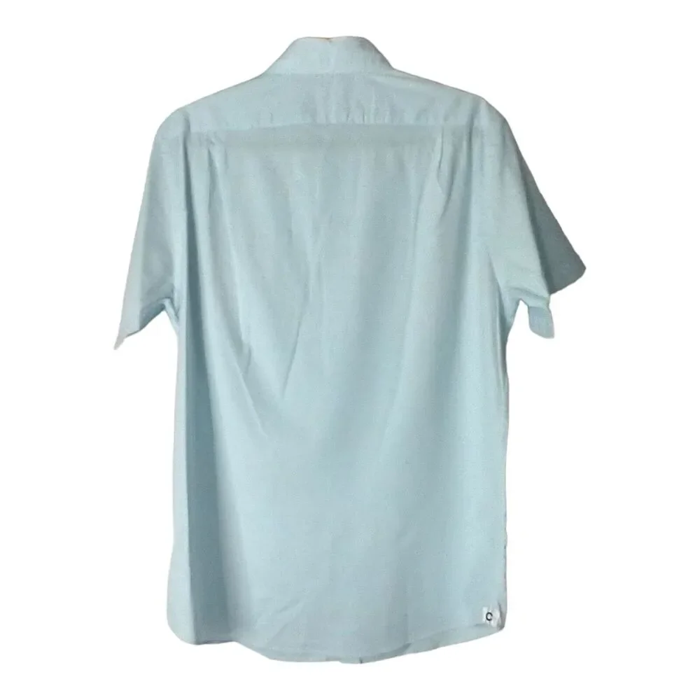 Men’s Cremieux Classics Slim Fit Stretch Oxford Short Sleeve Shirt Size Medium - Picture 3 of 9